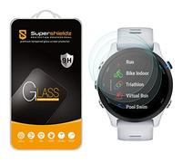 Supershieldz (3 Pack) Designed for Garmin Forerunner 255/255 Music (46mm) Tempered Glass Screen Protector, Anti Scratch, Bubble Free