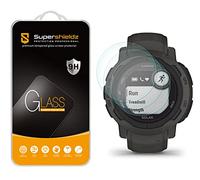 Supershieldz (3 Pack) Designed for Garmin Instinct 2 / Instinct 2 Solar Tempered Glass Screen Protector, Anti Scratch, Bubble Free
