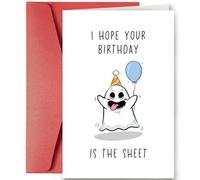 SuperShunhu Funny Halloween Birthday Card, Cute October Birthday Card for Family Member Friends, Snarky Birthday Card for Him Her