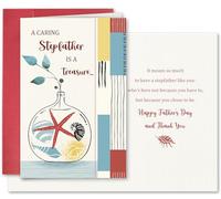 SuperShunhu Stepdad Father's Day Card, Heartfelt Father's Day Card for Stepfather or Bonus Dad, Thank You Fathers Day Card Dad Who Chose to Be There