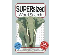 Supersized Word Search Puzzle Book: Word searches with easy-to-read print about all things Supersized, Enormous, Gigantic, and More. 6x9 inches, 110 ... Gift for Vacations, Holidays and Free Times.