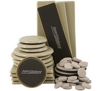 SuperSliders 4912895N Furniture Moving Kit (52 Piece) for Carpeted and Hard Floor Surfaces, Black