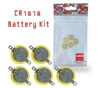 SuperSmashMedia® - 5 x GameBoy Battery CR1616 Replacement with Tabs for Pokemon Emerald/Ruby/Sapphire [5 Pack]