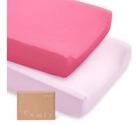 Supersoft Diaper Changing Pad Covers, 2-Pack Premium Bamboo Viscose Change Table Pad Covers for Baby Girls and Boys, Hypoallergenic Stretchy Changing Table Cover Sheets