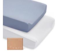 Supersoft Diaper Changing Pad Covers, 2-Pack Premium Bamboo Viscose Change Table Pad Covers for Baby Girls and Boys, Hypoallergenic Stretchy Changing Table Cover Sheets