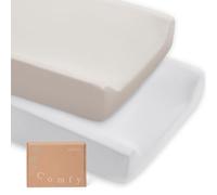 Supersoft Diaper Changing Pad Covers, 2-Pack Premium Bamboo Viscose Change Table Pad Covers for Baby Girls and Boys, Hypoallergenic Stretchy Changing Table Cover Sheets