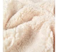 Supersoft Mary's Lamb Sherpa Cuddlesoft Fleece Fabric Material - Ecru, 1/4Mtr 75cmx50cm