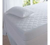 Supersoft Microfibre Quilted Mattress Protector Single Double King Super-King Bed - Soft Diamond Quilted & Hotel Quality Extra Comfort (Double)
