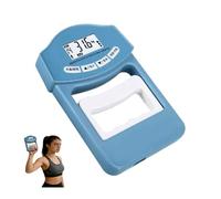 Superspeed Muscle Strength Tester, Grip Test Machine, Digital Hand Dynamometer Measurer Monitor Set with Grip Ring Thumb Exerciser Training Gauge 265 Lbs 120 Kgs for Sport Home, School (Blue)
