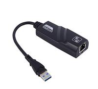 SuperSpeed USB 3.0 To RJ45 Gigabit Ethernet Network Adapter, USB 3.0 to RJ45 Ethernet Adapter, High - Speed Wired LAN for MacBook, and IOS Devices with Plug - and - Play F