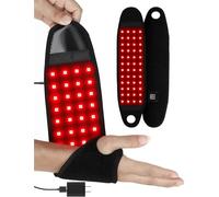 supersred Red Light Therapy Near Infrared Light Therapy Wrap Belt for Body, Wearable Wrap with 48 Leds for Neck Chin Knee Ankle Pain Relief Foot Joint Muscle Stiffness