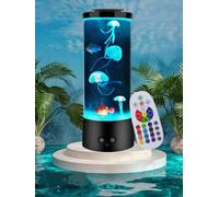 Superstar Jellyfish Lava Lamp with 16 Colors Changing for Relax Mood Light Gift with USB for Kids Men Women for Home Decoration…