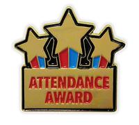 SuperStickers Attendance Award Enamel Badge 10 Pack