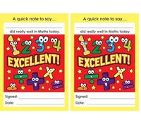 SuperStickers 'Excellent Maths' Teacher Reward Praise Note Pad (Pack of 2)