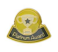 SuperStickers Platinum Award Enamel Badge 10 Pack
