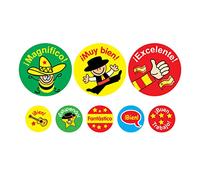 SuperStickers Spanish Praise Stickers - Bumper Pack of 1240 Stickers in Mixed Sizes. Perfect for Teachers.