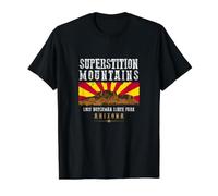 Superstition Mountains Arizona Value Graphic T-Shirt, Men, Black, XL