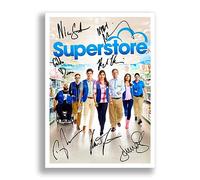 Superstore Cast Signed Autograph A4 Poster Photo Print TV Show Season Series Framed Boxset Memorabilia Gift America Ferrera (A4 POSTER ONLY)