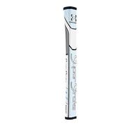 SuperStroke Traxion Pistol GT 1.0 Putter Grip | Improves Feedback and Tack, Enhances Feel and Comfort, No-Taper Technology, 10.50” in Length, Weighs 83g| White/Grey/Red (71200)