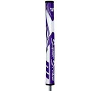 SuperStroke Zenergy Flatso 1.0 Putter Grip - Advanced Spyne Technology with No-Taper Comfort for Enhanced Performance - Purple / Whit e