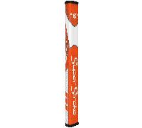 SuperStroke Zenergy Flatso 1.0 Golf Putter Grip with No Taper Enhanced SPYNE Technology, New Multi-Zone Texturing and Tech-Port, Orange
