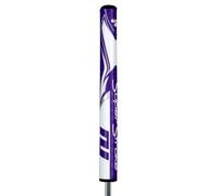 SuperStroke Zenergy Tour 1.0 Putter Grip - Precision Control with Enhanced Spyne Technology and No-Taper Design for Consistent Hand Placement - Purple / White