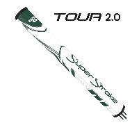 SUPERSTROKE ZENERGY TOUR 2.0 PUTTER GRIP (WHITE/GREEN)
