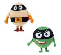 Supertato & Evil Pea Soft Toy Twin Pack, characters from the Cbeebies show & Supertato books.