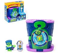 SUPERTHINGS KAZOOM POWER - Hidden Base Enigma. Enigma's secret base from the animated series "Kazoom Power." Contains 1 Hidden Base, 1 Exclusive Enigma, and 1 Exclusive Kazoom.