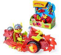 SUPERTHINGS KAZOOM POWER - Kid Fury Combat Vehicle. Kid Fury's combat vehicle from the animated series "Kazoom Power". Contains 1 Combat Vehicle, 1 Exclusive Kid Fury, 1 Weapon, and 1 Accessory.
