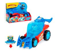 SUPERTHINGS KAZOOM Power Turbo Spinner Hero Vehicle with Spinning Top Launcher Includes 1 Turbo Spinner and 1 Exclusive Kazoom