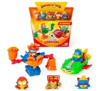 SUPERTHINGS KAZOOM Power Warriors - Action Pack. Includes 5 Superthings (1 Golden Captain included), 1 Robot, and 1 Slider. Pack 2 of 4