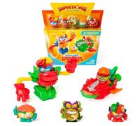 SUPERTHINGS KAZOOM Power Warriors - Action Pack. Includes 5 Superthings (1 Golden Captain included), 1 Robot, and 1 Slider. Pack 4 of 4