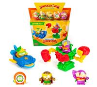 SUPERTHINGS KAZOOM Power Warriors - Action Pack. Includes 5 Superthings (1 Golden Captain included), 1 Robot, and 1 Slider. Pack 1 of 4