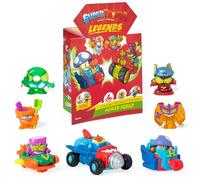 SUPERTHINGS Legends-Power Squad. Superpack of the legendary characters from SuperThings. Includes 6SuperThings, 2 PowerJets, 1 MegaVehicle and 1 ultrarare SuperThing. Contains products from series 1-9