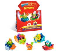 SUPERTHINGS LEGENDS - Super Vehicles 4 Pack. Assorted pack of the most legendary SuperThings characters. Includes 5 SuperThings and 4 vehicles. Contains products from series 1-9
