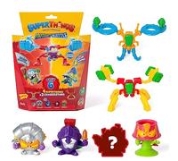 SUPERTHINGS Mutant Battle Series - Pack of 6. Includes 4 SuperThings (1 silver captain) and 2 Exoskeletons. Pack 6 of 6