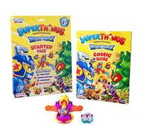 SUPERTHINGS Rescue Force Series - Starter Pack, magazine including Comic Guide with the story of the Rescue Force, 1 Rescue Jet with metallic effect, 2 SuperThings, 1 of them with METALLIC effect
