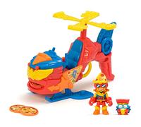 SUPERTHINGS Pizzacopter - the SuperThings helicopter. With pizza disc launcher. Includes 1 exclusive Kazoom Kid and 1 exclusive SuperThing