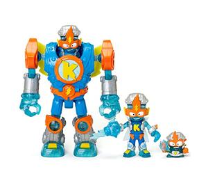 SUPERTHINGS RIVALS OF KABOOM Superbot Kazoom Power - Articulated robot with combat accessories, exclusive 1 x Kazoom Kid and 1 x SuperThing