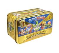 SUPERTHINGS Series 2 Gold Tin - It contains all the special figures from Series 2, including the ultra-rare (Professor K), the 2 gold leaders, the 6 silver captains and the 2 gold hideouts