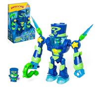 SUPERTHINGS - Ultra Striker Enigma. Enigma's Ultra Striker robot from the animated series “Superthings Kazoom Power”. Contains 1 Ultra Striker robot, 1 exclusive Enigma, and 1 accessory.