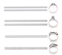 Supertina Ring Adjuster for Loose Ring Clear Silicone Ring Guard for Women Men Four Different Size