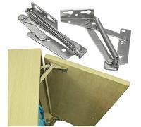 SUPERTOOL 1 Pair Lift Up、Flap Top Hinge， Spring Hinge, Stainless Steel, Heavy Duty, Industry Standard, for Door/Kitchen Cupboard/Cabinet