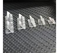 SUPERTOOL 10 Pack Door Hinge Clear Large Size 45x35mm Durable Acrylic Plastic Door Hinge for Door Piano Cabinet Piano