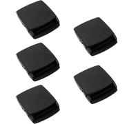Supertool 5 Pack Cam Buckles, 38mm POM Adjustable Webbing Buckle Toggle Clips for Webbing Strap, Backpack and Case Fastener (Black)