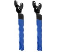 Supertool Angle Grinder Adjustable Spanner, Universal Pin Key Wrench 12-47mm Lock-nut Grinder Wrench for Auto Repair, Construction, Metal Processing (2pcs)