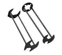 Supertool Basin Wrench & Faucet Sink Wrench Kit Multifunctional Four-jaw Hex Tap Spanner Plumbing Repairing Removal Tools Universal Sink Wrench for Kitchen Bathroom Tight Spaces (2 Pack)