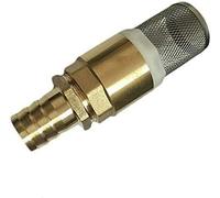 SUPERTOOL Brass Check Valve 1 Inch Spring Check Valve Non Return Pump Inlet Filter Foot Valve with 1" 22mm Hosetail (Pack of 1)