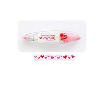 SUPERTOOL Decorative Correction Tape Pen, Cute, Vivid Design Patterns,Heart, for DIY/School/Decoration (1 Pcs)